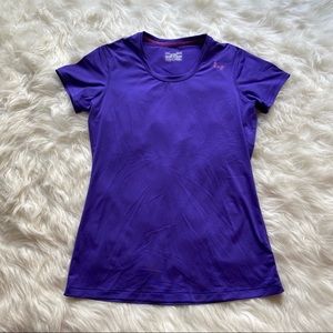 Under Armour Purple Fitted Short Sleeve